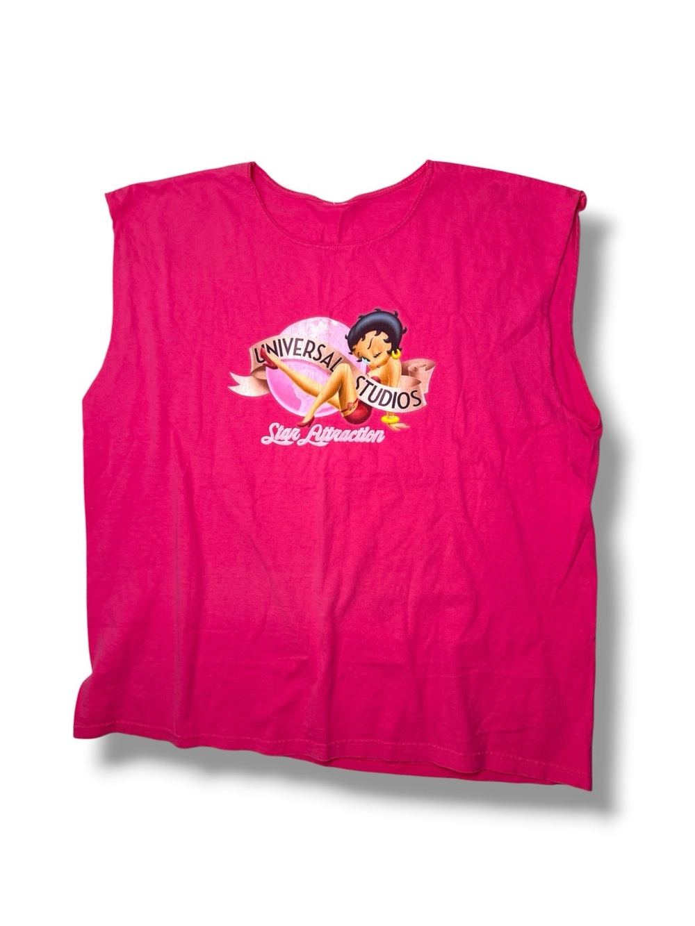 Vintage Made in USA 1996 Universal Studios Betty Boop Sleeveless Shirt Size 3XL